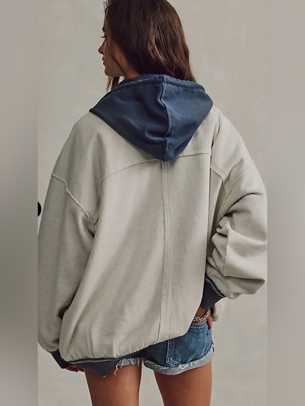 NEW We the Free People Lou Baked Hoodie Small Oversized NWT $168 Retail - Picture 8 of 12